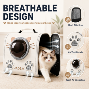 Large Space Capsule Cat Dog Travel Backpack Carrier CW-099 相册3