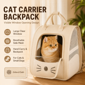 Foldable Anti-Scratch Cat Travel Backpack Carrier Bag CW-101