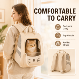 Foldable Anti-Scratch Cat Travel Backpack Carrier Bag CW-101 相册4