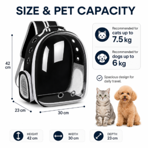 Breathable Space Capsule Cat Backpack with Clear Window CW-103 相册1