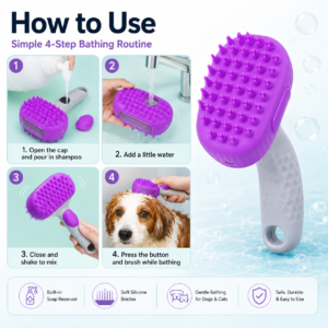 Pet Bath Massage Brush - Suitable for bathing CW-052 相册2