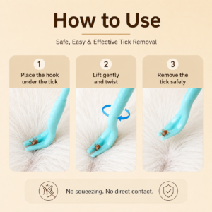 Pet Tick Removal Tool - Helps remove ticks and fleas CW-054 相册2