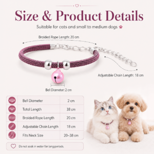 Japanese Bell Cat Collar for Cats CW-066 相册5
