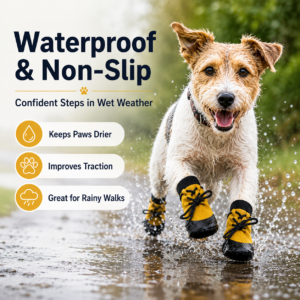 Waterproof Anti-Slip Pet Socks - Dipped anti-slip sole CW-069 相册2
