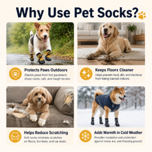 Waterproof Anti-Slip Pet Socks - Dipped anti-slip sole CW-069 相册3