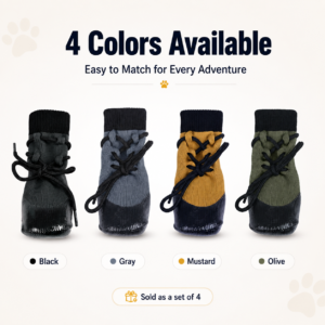 Waterproof Anti-Slip Pet Socks - Dipped anti-slip sole CW-069 相册4