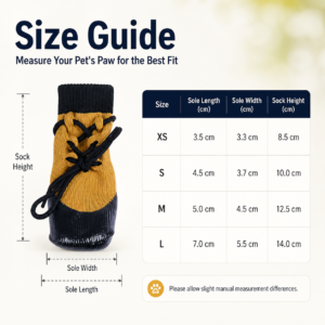 Waterproof Anti-Slip Pet Socks - Dipped anti-slip sole CW-069 相册5