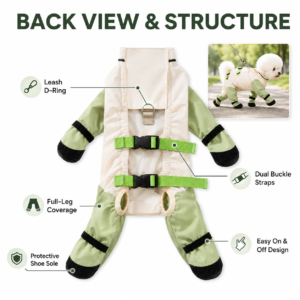 Four-Piece Dog Boot Set for Dogs CW-074 相册3