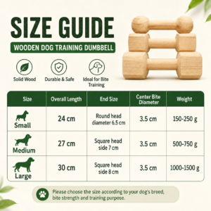 Wooden Dog Training Dumbbell for Dogs CW-078 相册5