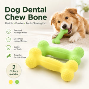 Rubber Bone Chew Toy - Bone-shaped rubber toy CW-080