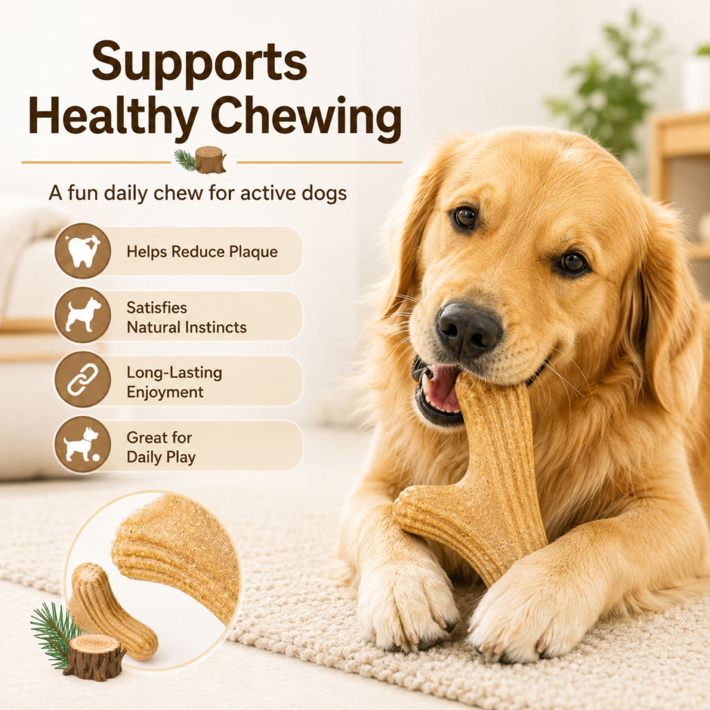 Antler Chew Dog Toy for Dogs CW-081