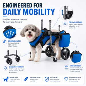 Four-Wheel Dog Mobility Cart for Dogs CW-087 相册1