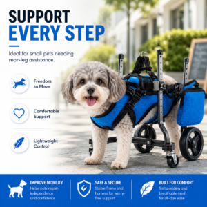 Four-Wheel Dog Mobility Cart for Dogs CW-087 相册2