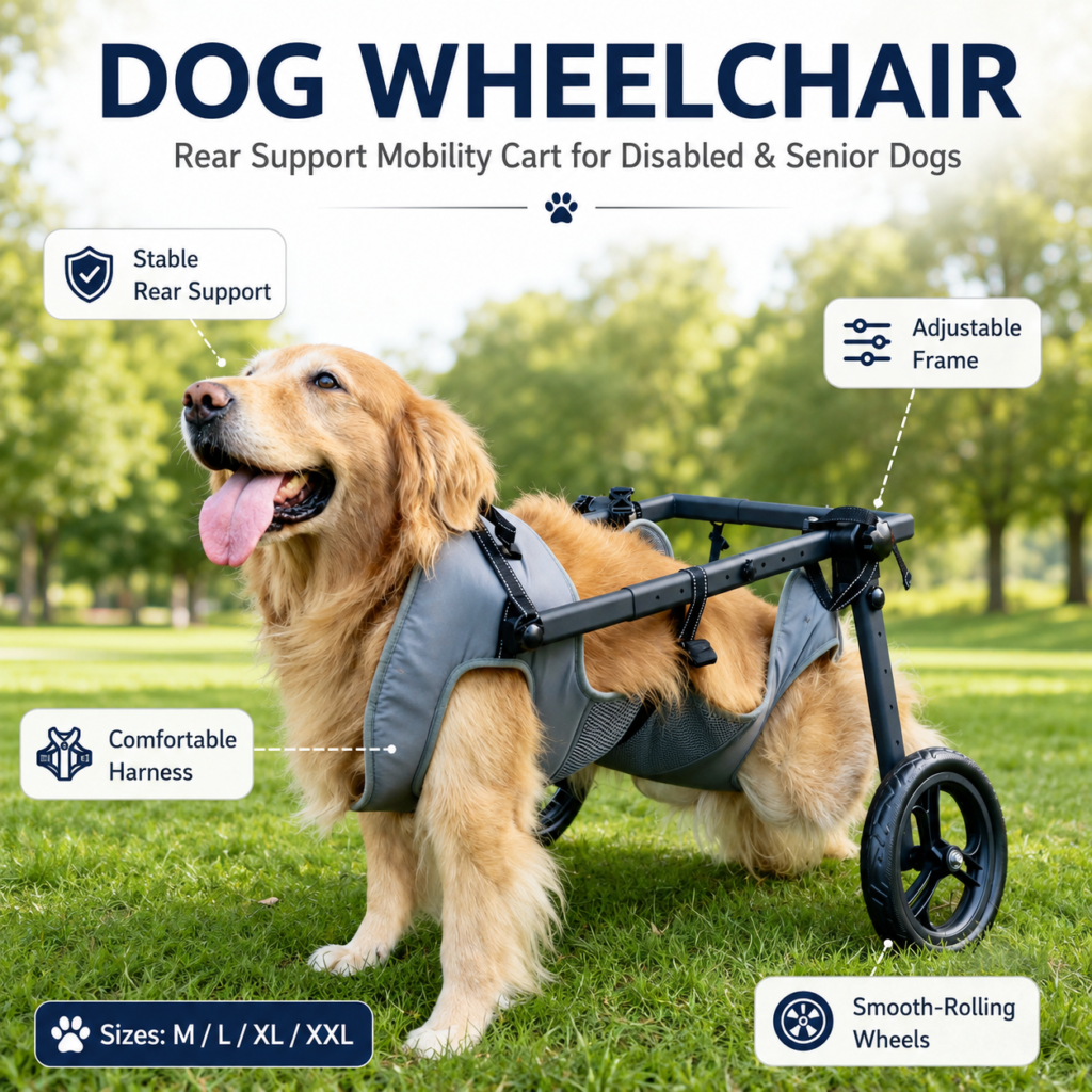 Adjustable Pet Wheelchair - Adjustable injured-pet support CW-088
