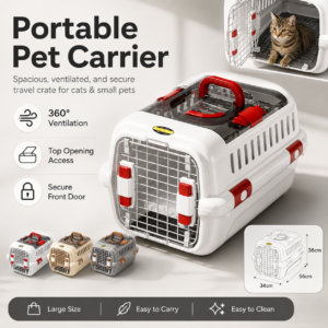 Portable Pet Airline Carrier - Hard-shell travel carrier CW-106