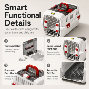 Portable Pet Airline Carrier - Hard-shell travel carrier CW-106 相册3