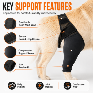 Dog Leg Injury Support Sleeve for Dogs CW-113 相册1