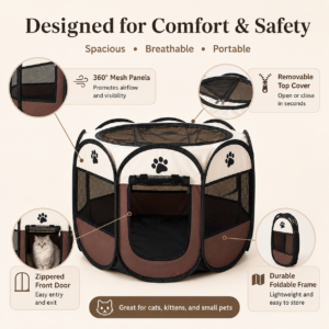Foldable Octagon Pet Playpen - Foldable playpen structure CW-114 相册1