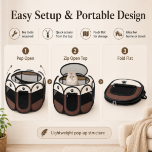 Foldable Octagon Pet Playpen - Foldable playpen structure CW-114 相册2