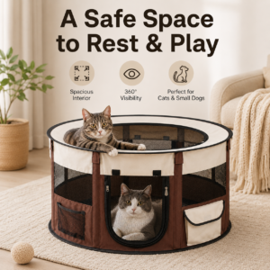 Round Foldable Pet Playpen - Round foldable enclosure CW-117 相册2