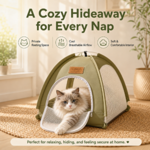 Breathable Semi-Enclosed Pet Tent - Foldable camping tent style CW-118 相册2