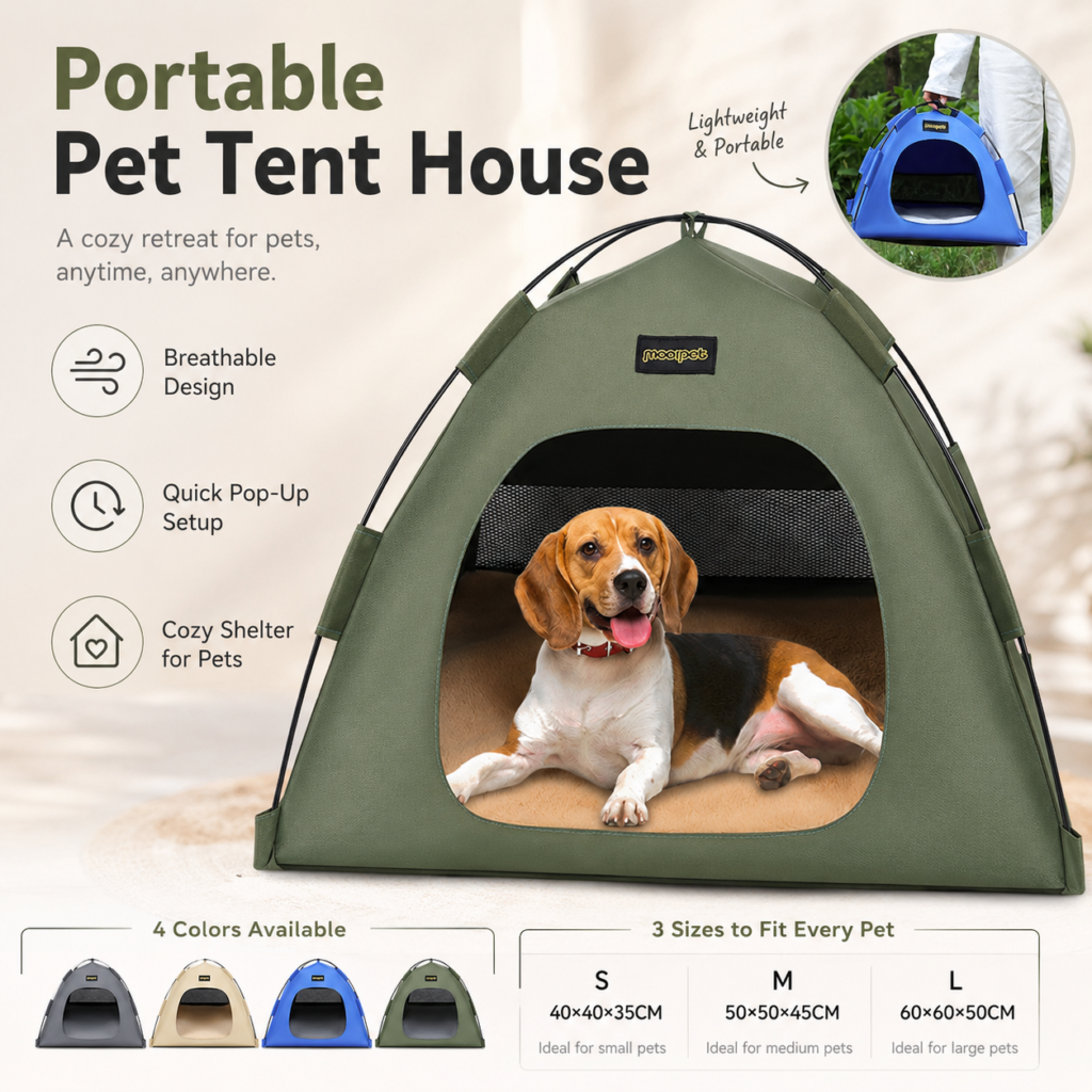 Portable Foldable Pet Tent - Easy storage design CW-119