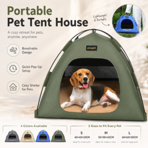 Portable Foldable Pet Tent - Easy storage design CW-119