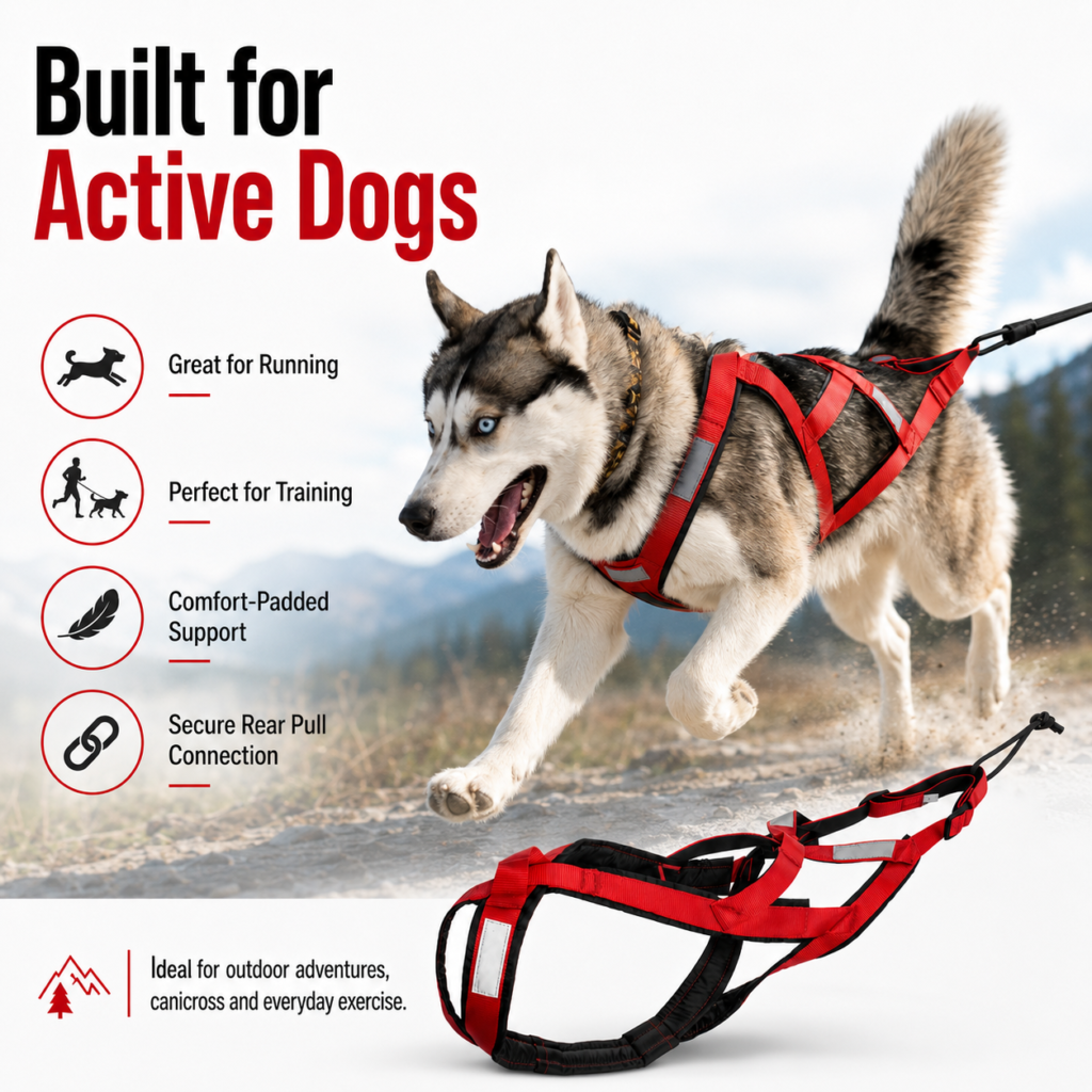 Outdoor Dog Sled Pulling Harness for Dogs CW-121