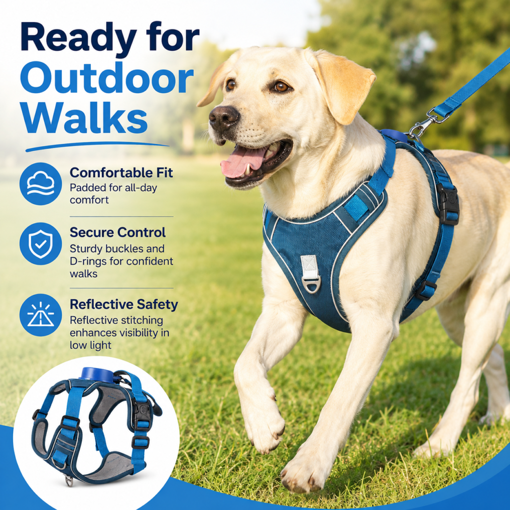 Retractable Dog Leash Harness Set for Dogs CW-124