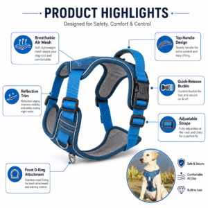 Retractable Dog Leash Harness Set for Dogs CW-124 相册1