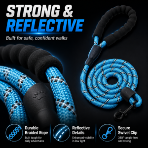 Reflective Nylon Rope Dog Leash for Dogs CW-125 相册4