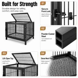 Heavy-Duty Indoor Outdoor Dog Crate for Dogs CW-126 相册2
