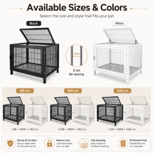 Heavy-Duty Indoor Outdoor Dog Crate for Dogs CW-126 相册4