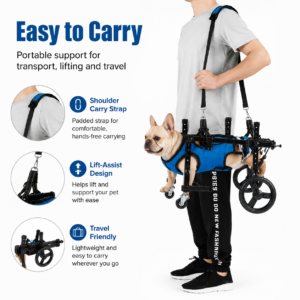 Small Dog Four-Wheel Recovery Cart for Dogs CW-128 相册1