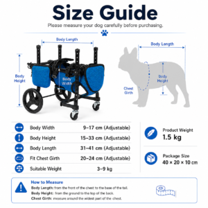 Small Dog Four-Wheel Recovery Cart for Dogs CW-128 相册2