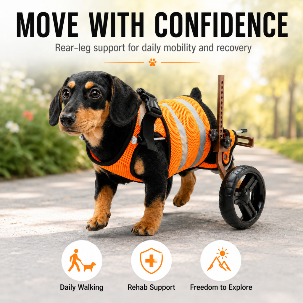 Adjustable Two-Wheel Dog Wheelchair for Dogs CW-129