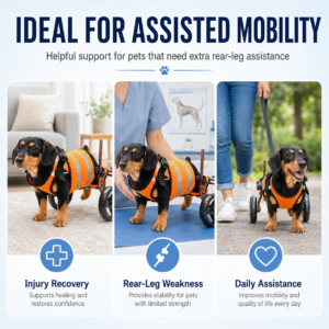 Adjustable Two-Wheel Dog Wheelchair for Dogs CW-129 相册3