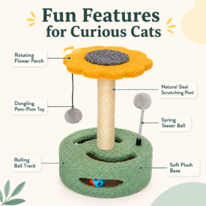 Sisal Cat Scratcher Turntable Toy for Cats CW-131 相册3