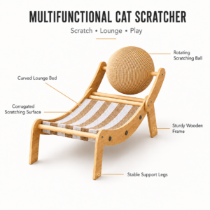 Cat Scratcher Lounge Bed for Cats CW-132 相册2