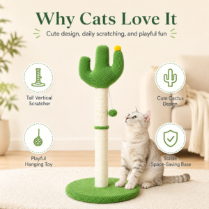 Cactus Sisal Cat Scratching Post for Cats CW-133 相册1