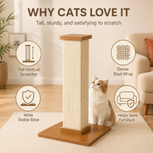 Large Roman Cat Scratching Post for Cats CW-134 相册1