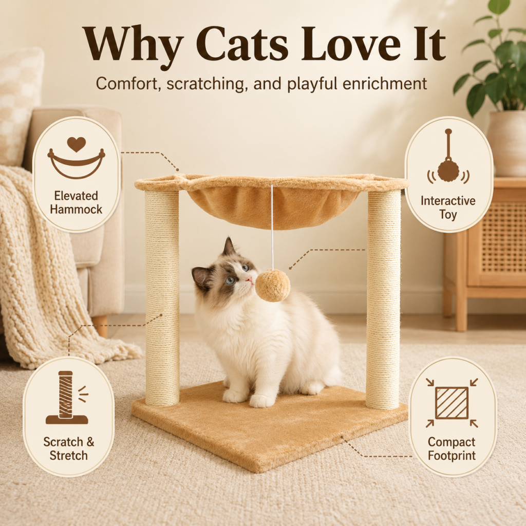Cat Hammock Scratcher Bed for Cats CW-135