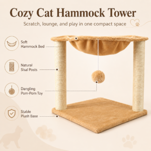 Cat Hammock Scratcher Bed for Cats CW-135 相册1
