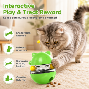 Tumbler Cat Treat Ball Toy for Cats CW-136
