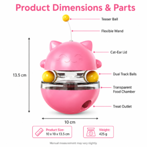 Tumbler Cat Treat Ball Toy for Cats CW-136 相册1