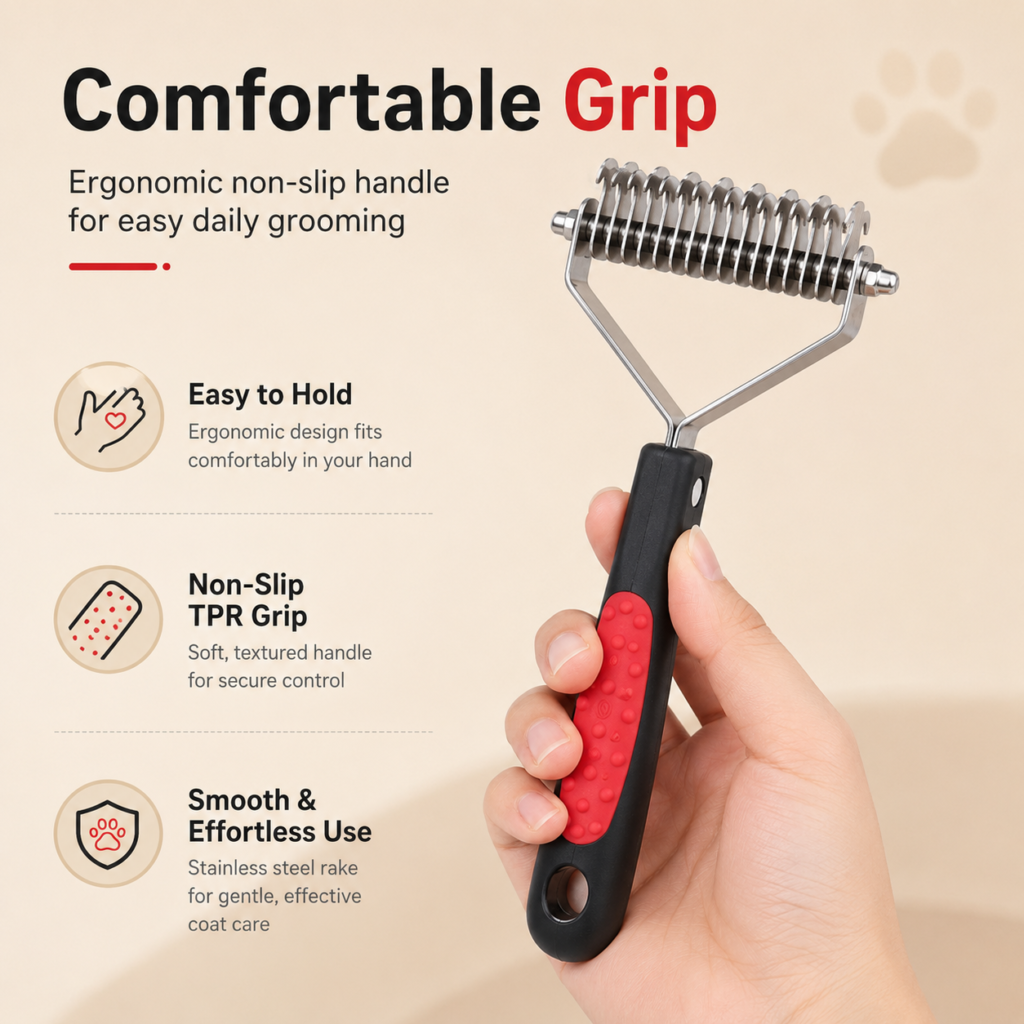 Double-Sided Pet Grooming Comb - Helps remove loose hair CW-137