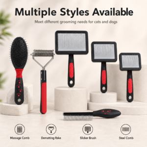 Double-Sided Pet Grooming Comb - Helps remove loose hair CW-137 相册1