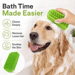 Pet Bath Massage Brush - Dry and wet use CW-138