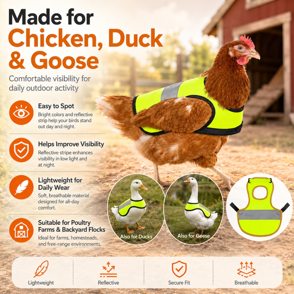 Reflective Poultry Vest - Reflective night safety design CW-140