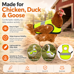 Reflective Poultry Vest - Reflective night safety design CW-140